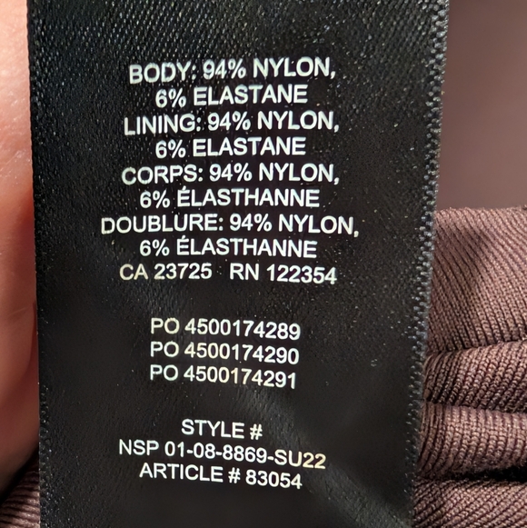 Aritzia Babaton Contour Square Neck Midi dress, Brown - Picture 7 of 7